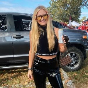 Alexander wang crop velvet top